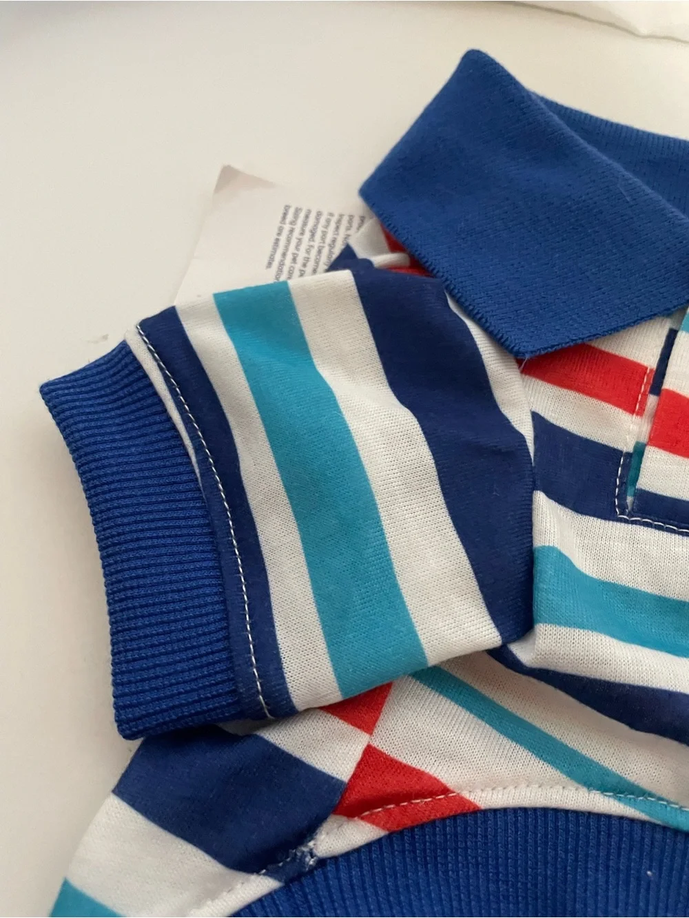 Frisco Blue Striped Polo Dog Shirt